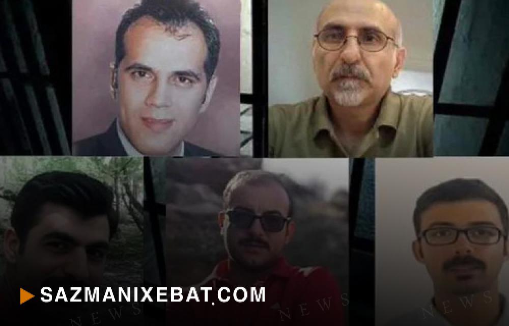 تداوم بی‌خبری مطلق از پنج زندانی سیاسی محکوم بە اعدام