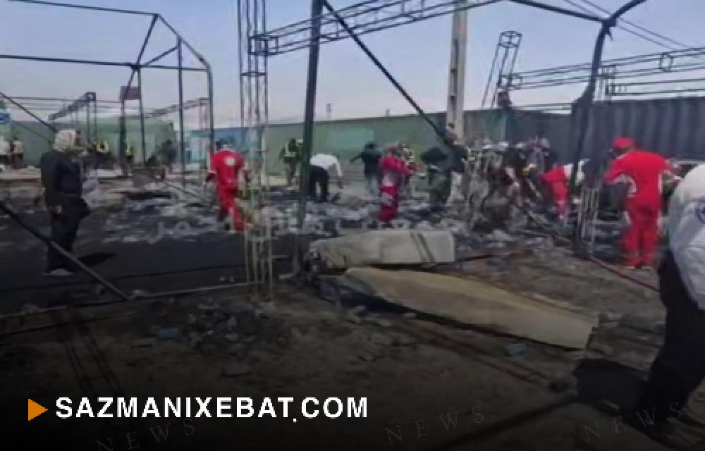 ئاگر لە دوو وێستگەی پێشوازیی زیارەتکارانی چلەی ئیمام حوسێن کەوتەوە