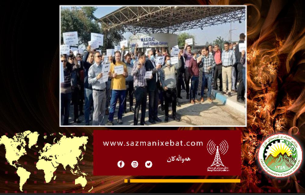 کارگران ارکان ثالث شرکت ملی حفاری ایران در دکل‌های نفتی مختلف به اعتراضات پیوستند 