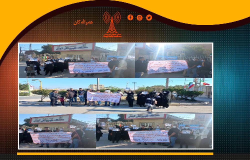 تجمع پرسنل بیمارستان‌های خوزستان در اعتراض به اخراج از کار